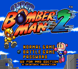 Super Bomberman 2 - Go For Pro Editon